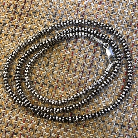 SILPADA Sterling Silver Popcorn Necklace 30 inches - Picture 9 of 11